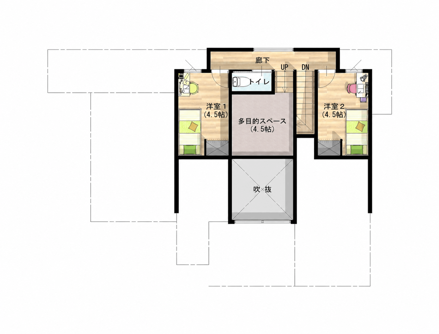 cocon 2階 平面図