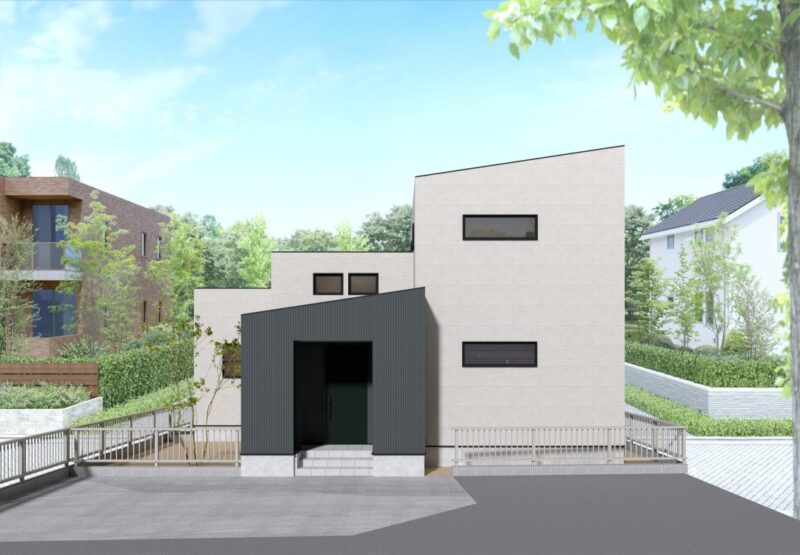 2024年7月完成見学会のお家　外観パース