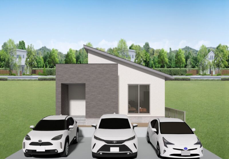 井上建設　川中本町建売Ｂ紹介ページ　外観パース