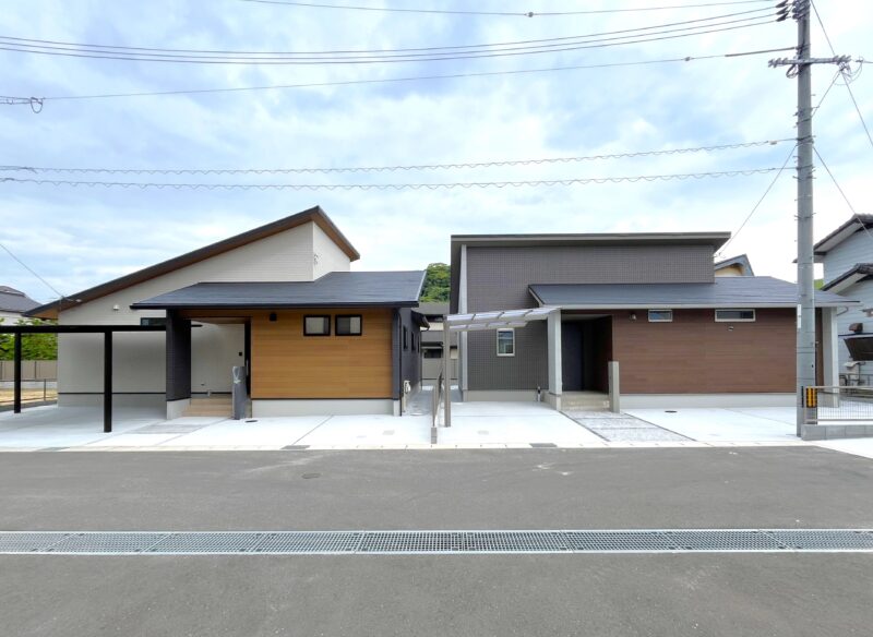 新着情報建売2棟+モデルハウス同時見学ページ　外観