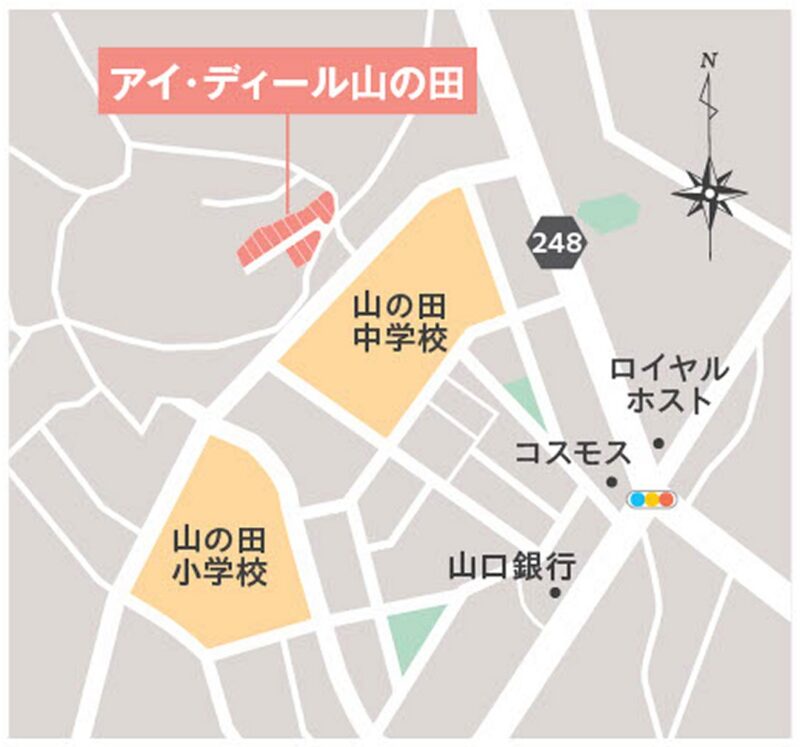 アイ・ディール山の田 土地情報紹介ページ　位置図