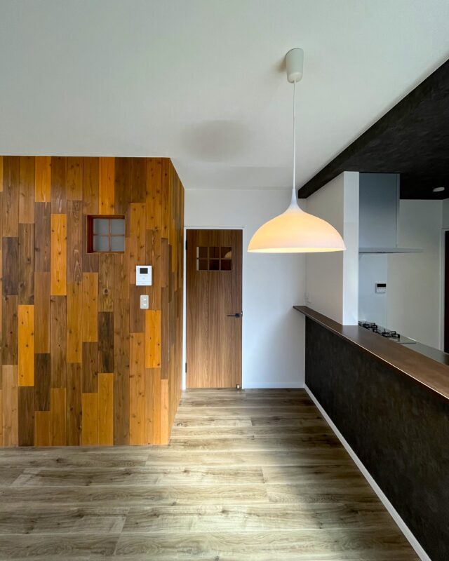 安養寺リノベ LDK ペンダントライト画像